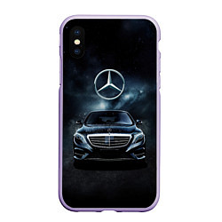 Чехол iPhone XS Max матовый Mercedes Benz black