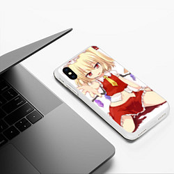 Чехол iPhone XS Max матовый Touhou Project Flandre Скарлет Cute, цвет: 3D-белый — фото 2