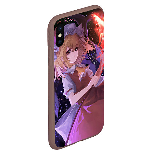 Чехол iPhone XS Max матовый Touhou Project Flandre Scarlet / 3D-Коричневый – фото 2