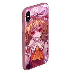 Чехол iPhone XS Max матовый Touhou Project Flandre Scarlet, цвет: 3D-малиновый — фото 2