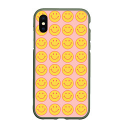 Чехол iPhone XS Max матовый Smiley