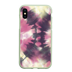 Чехол iPhone XS Max матовый Tie-Dye дизайн