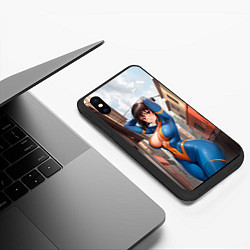 Чехол iPhone XS Max матовый Girl anime Fallout, цвет: 3D-черный — фото 2