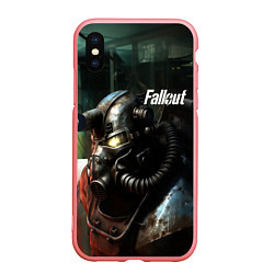 Чехол iPhone XS Max матовый Fallout dark style