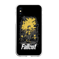Чехол iPhone XS Max матовый Fallout boys