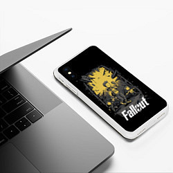 Чехол iPhone XS Max матовый Fallout boys, цвет: 3D-белый — фото 2
