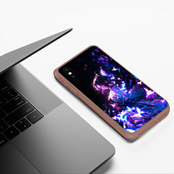 Чехол iPhone XS Max матовый Прекрасная Шинобу - Клинок демонов, цвет: 3D-коричневый — фото 2