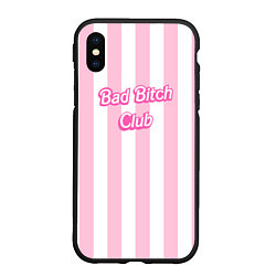 Чехол iPhone XS Max матовый Bad Bitch Club - barbie style, цвет: 3D-черный