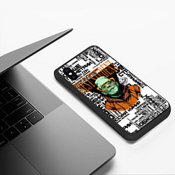 Чехол iPhone XS Max матовый Лучший ученик троль с мемами, цвет: 3D-черный — фото 2