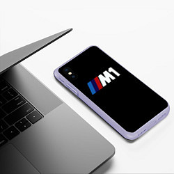 Чехол iPhone XS Max матовый Bmw sport formula 1, цвет: 3D-светло-сиреневый — фото 2