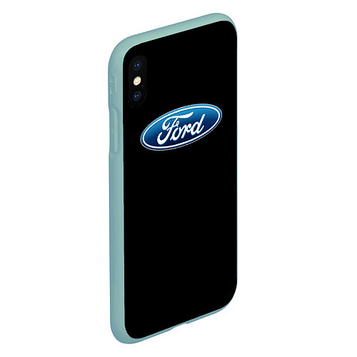 Чехол iPhone XS Max матовый Ford sport auto / 3D-Мятный – фото 2