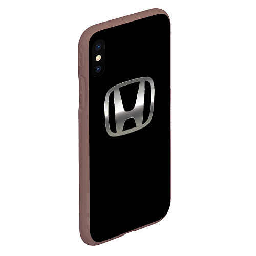 Чехол iPhone XS Max матовый Honda sport auto / 3D-Коричневый – фото 2