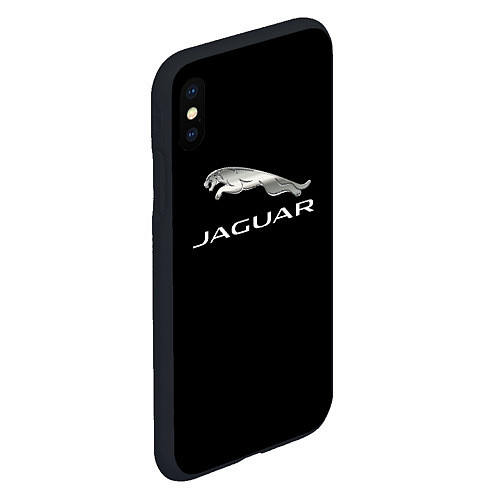 Чехол iPhone XS Max матовый Jaguar sport brend / 3D-Черный – фото 2