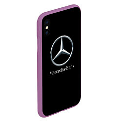 Чехол iPhone XS Max матовый Mercedes-benz sport auto, цвет: 3D-фиолетовый — фото 2