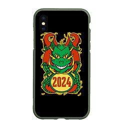 Чехол iPhone XS Max матовый Времена драконов