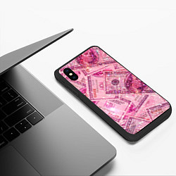 Чехол iPhone XS Max матовый Дорого богато, цвет: 3D-черный — фото 2