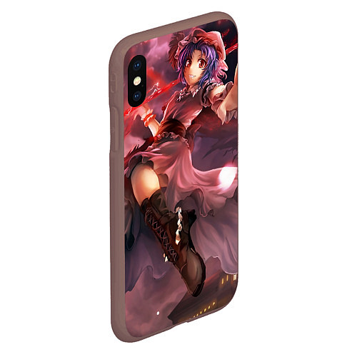 Чехол iPhone XS Max матовый Touhou Project Remilia / 3D-Коричневый – фото 2