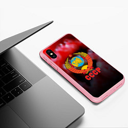 Чехол iPhone XS Max матовый Патриот ссср, цвет: 3D-баблгам — фото 2