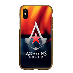 Чехол iPhone XS Max матовый Assassins Creed ussr