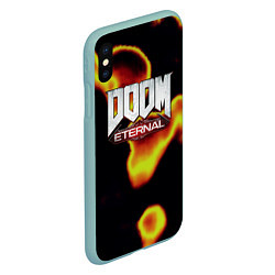 Чехол iPhone XS Max матовый Doom eternal mars, цвет: 3D-мятный — фото 2