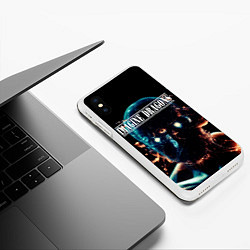 Чехол iPhone XS Max матовый Imagine Dragons рок группа, цвет: 3D-белый — фото 2