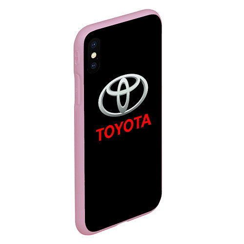 Чехол iPhone XS Max матовый Toyota sport car / 3D-Розовый – фото 2