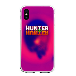 Чехол iPhone XS Max матовый Hunter х Hunter anime, цвет: 3D-белый