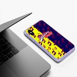 Чехол iPhone XS Max матовый JoJo Bizarre Adventure night skin, цвет: 3D-светло-сиреневый — фото 2