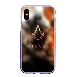 Чехол iPhone XS Max матовый Assassins creed mirage, цвет: 3D-светло-сиреневый