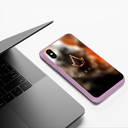 Чехол iPhone XS Max матовый Assassins creed mirage, цвет: 3D-сиреневый — фото 2