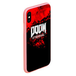 Чехол iPhone XS Max матовый Doom blood game, цвет: 3D-баблгам — фото 2