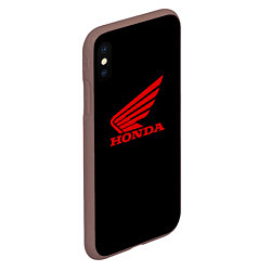 Чехол iPhone XS Max матовый Honda sportcar, цвет: 3D-коричневый — фото 2