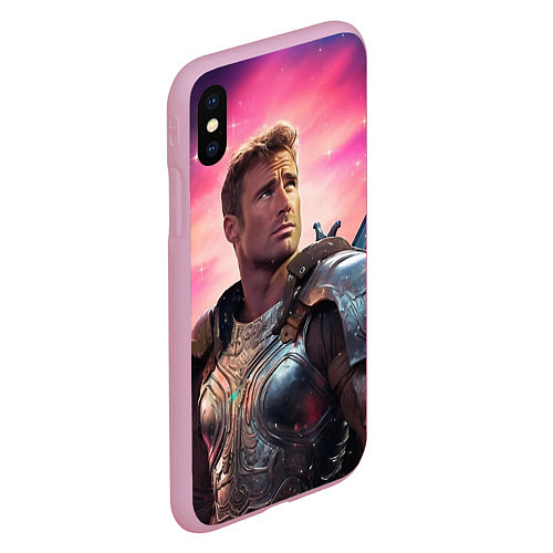 Чехол iPhone XS Max матовый William Glen Harold Herrington / 3D-Розовый – фото 2