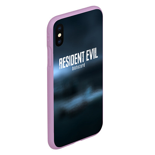 Чехол iPhone XS Max матовый Umbrella resident evil / 3D-Сиреневый – фото 2