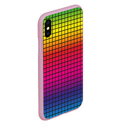 Чехол iPhone XS Max матовый Палитра rgb, цвет: 3D-розовый — фото 2