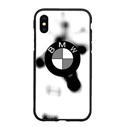 Чехол iPhone XS Max матовый Bmw black steel