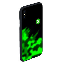 Чехол iPhone XS Max матовый Creeper steel, цвет: 3D-черный — фото 2