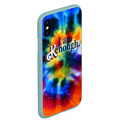 Чехол iPhone XS Max матовый Барби - i am kenough, цвет: 3D-мятный — фото 2