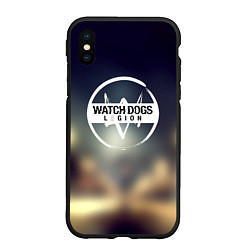 Чехол iPhone XS Max матовый Watch Dogs легион, цвет: 3D-черный