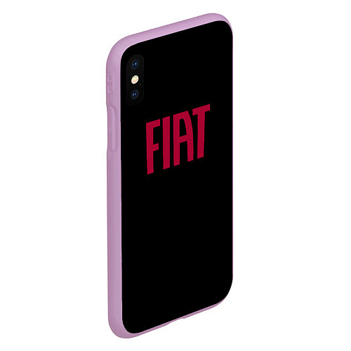 Чехол iPhone XS Max матовый Fiat sport auto brend / 3D-Сиреневый – фото 2