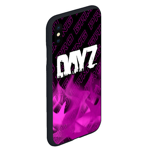 Чехол iPhone XS Max матовый DayZ pro gaming: символ сверху / 3D-Черный – фото 2