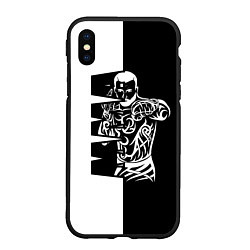 Чехол iPhone XS Max матовый ММА - mixed martial arts, цвет: 3D-черный