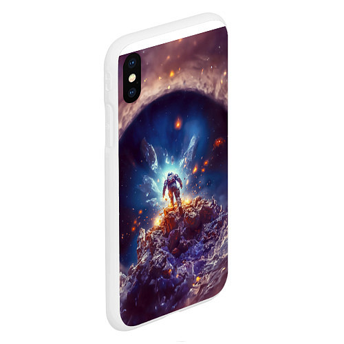 Чехол iPhone XS Max матовый Astranaut звездный скиталец / 3D-Белый – фото 2