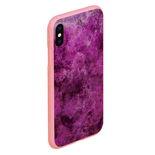 Чехол iPhone XS Max матовый Абстракция - гранат умбалит / 3D-Баблгам – фото 2