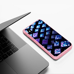 Чехол iPhone XS Max матовый Цветные объёмные кубики - нейросеть, цвет: 3D-баблгам — фото 2
