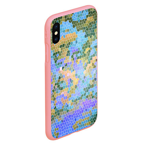 Чехол iPhone XS Max матовый Разноцветный витраж / 3D-Баблгам – фото 2