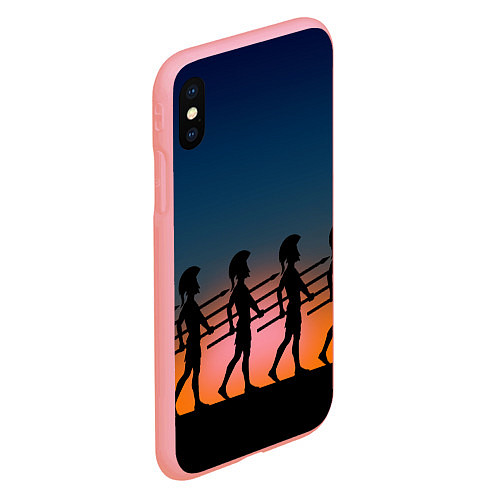 Чехол iPhone XS Max матовый Греческий закат / 3D-Баблгам – фото 2