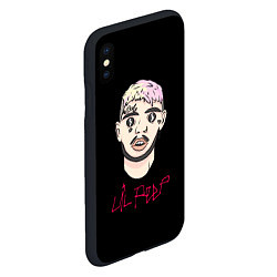 Чехол iPhone XS Max матовый Lil Peep rap music, цвет: 3D-черный — фото 2