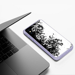 Чехол iPhone XS Max матовый Иллюстрация свободы, цвет: 3D-светло-сиреневый — фото 2