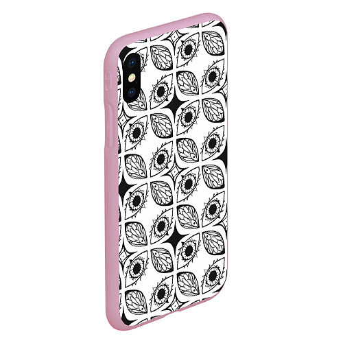 Чехол iPhone XS Max матовый Глаз-сглаз / 3D-Розовый – фото 2